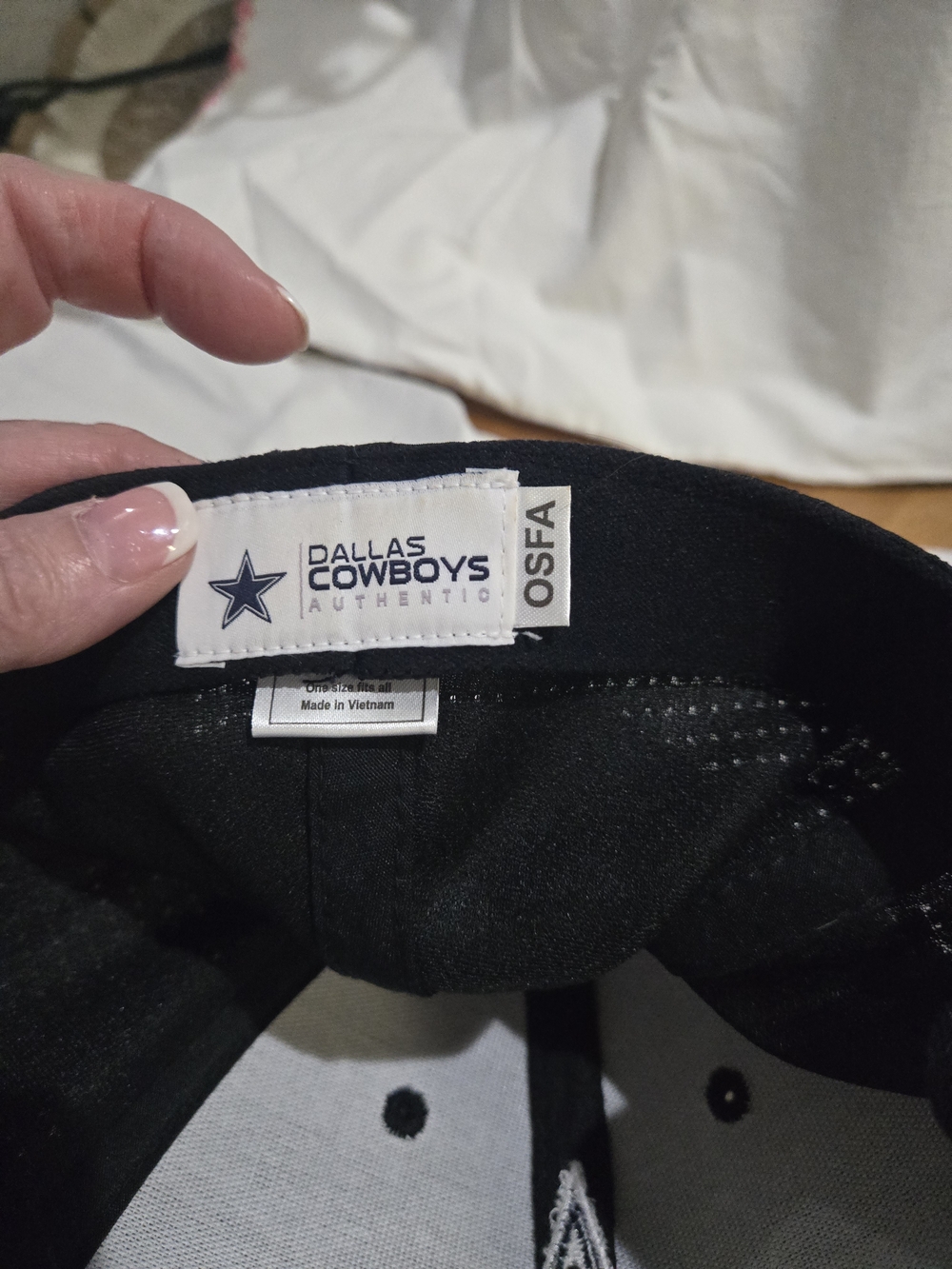 Dallas Cowboys Authentic Black Men’s Baseball Cap